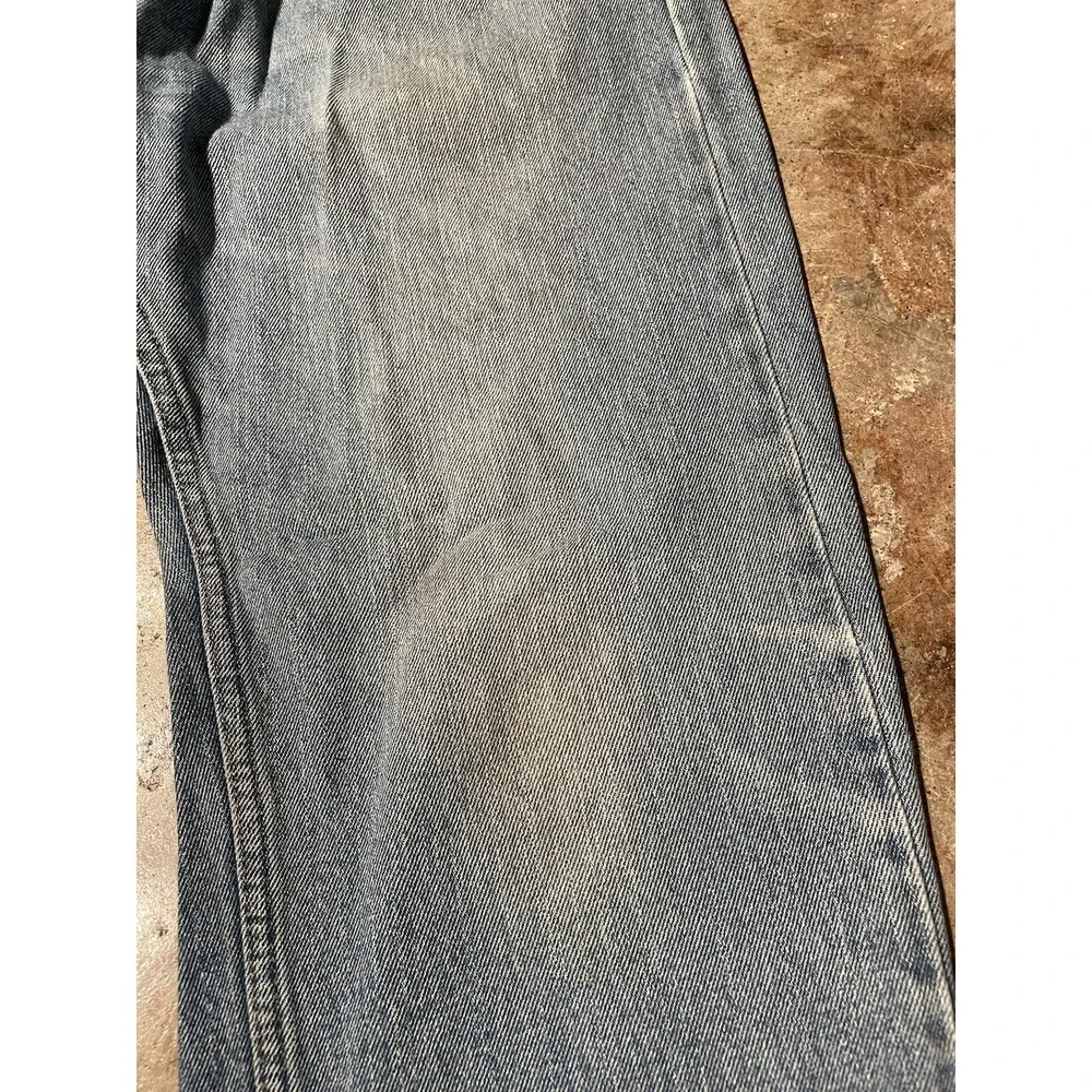 Vintage Levi's 505 Regular Fit Distressed Faded‎ Blue Denim Jeans 36W x 30L *
